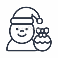 Cute Christmas Icons For Apps Outline