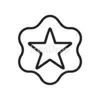 Dark Star Icon Outline