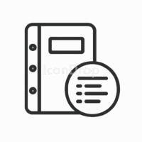 Data Catalog Icon Outline