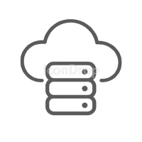 Data Cloud Icon Outline