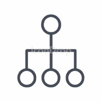 Data Tree Icon Outline