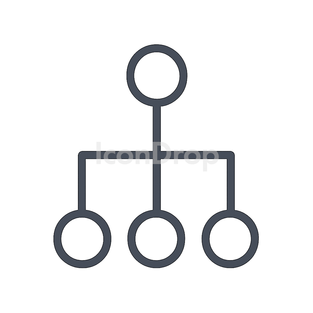 Data Tree Icon Outline