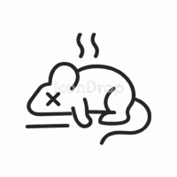 Dead Animal Icon Outline