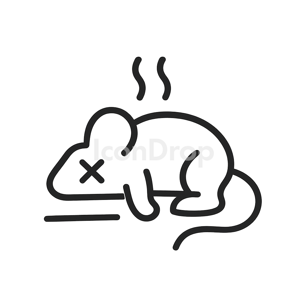 Dead Animal Icon Outline