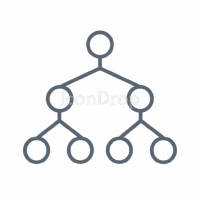 決定木モデルのアイコン(アウトライン)