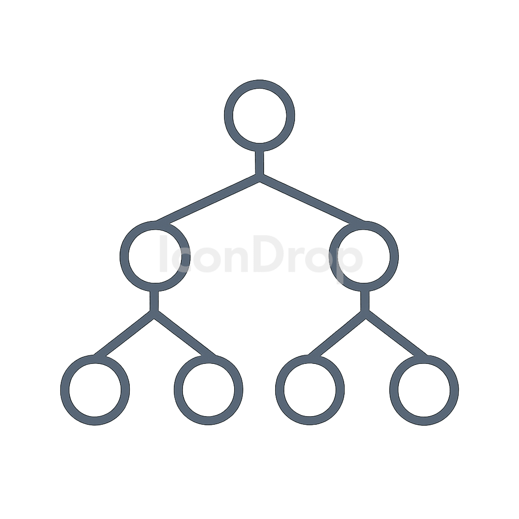 決定木モデルのアイコン アウトライン