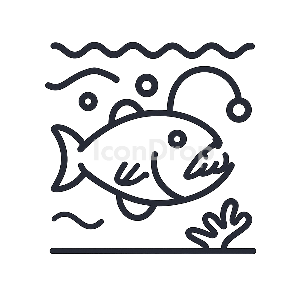 Deep Sea Icon Outline