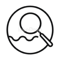 Deep Search Icon Outline