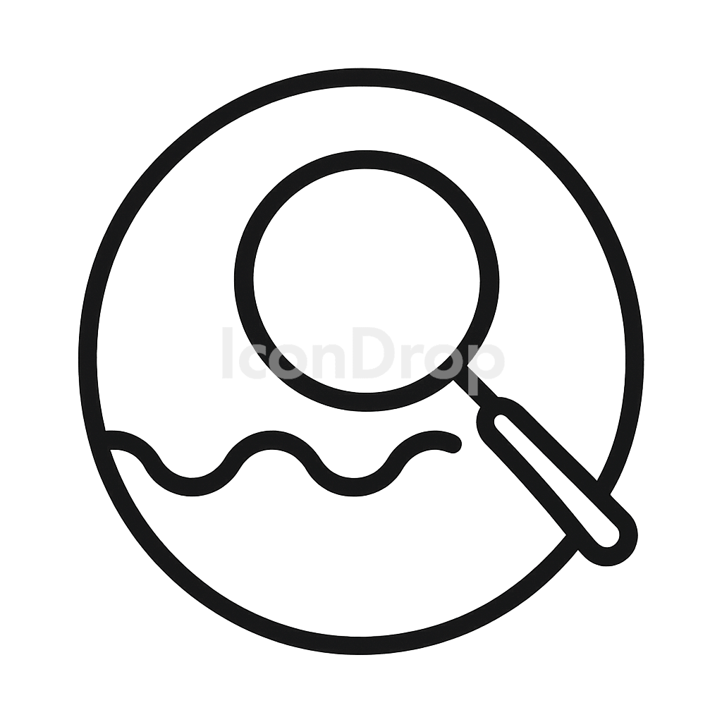 Deep Search Icon Outline