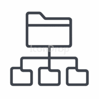 ディレクトリツリーのアイコン(アウトライン)