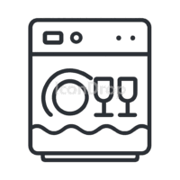 Dishwasher Icon Outline