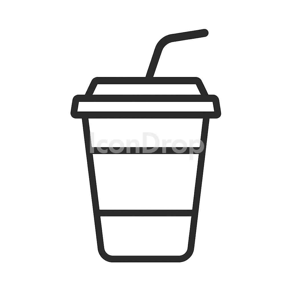 Disposable Cup Icon Outline
