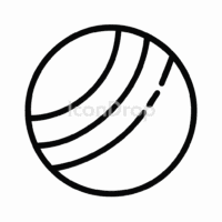 ドッジボールのアイコン（アウトライン）