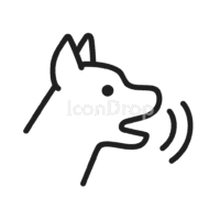 Dog Bark Icon Outline