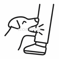 Dog Bite Icon Outline