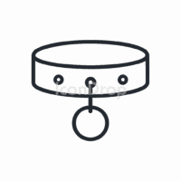 Dog Collar Icon Outline