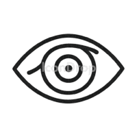 Dog Eye Icon Outline