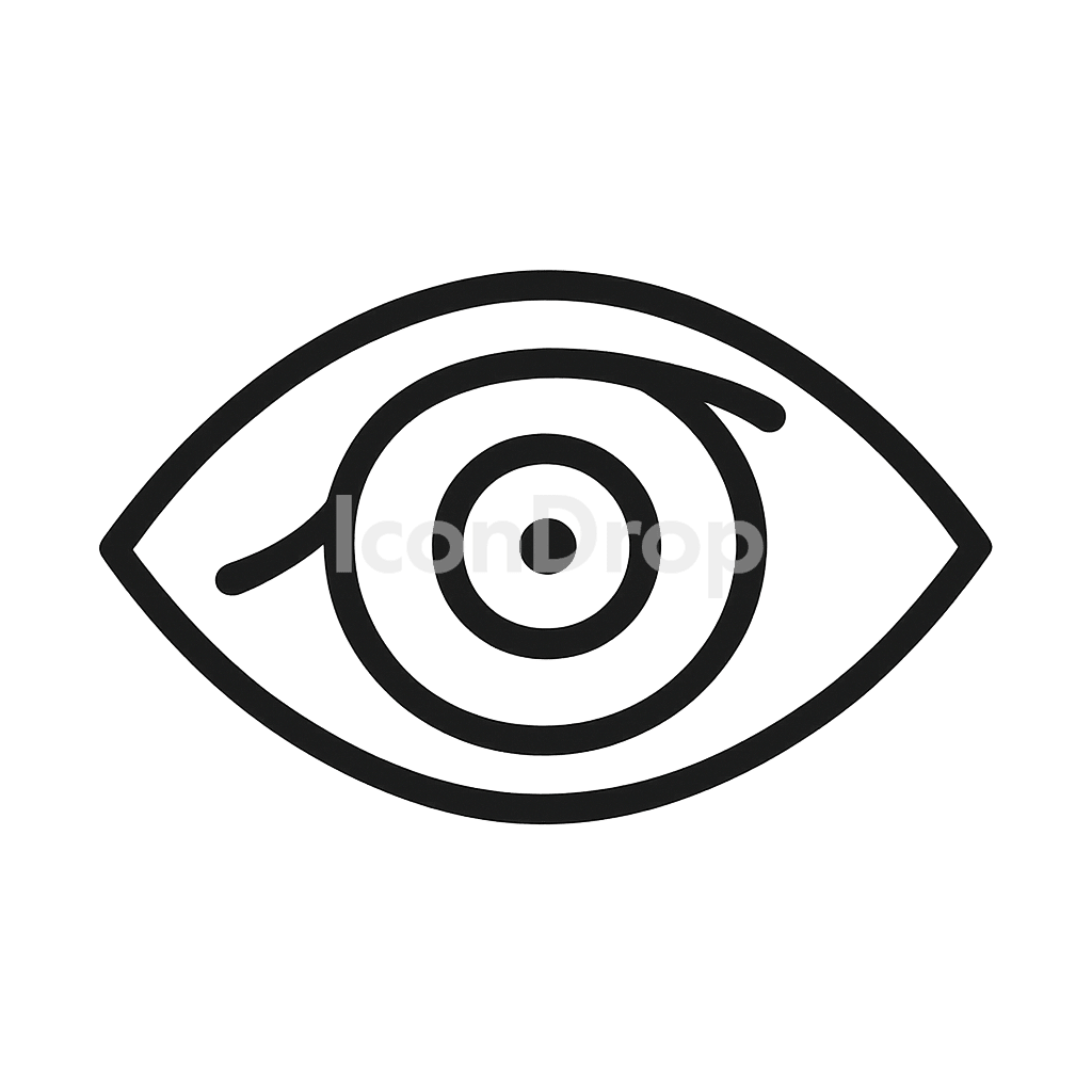 犬の目のアイコン アウトライン