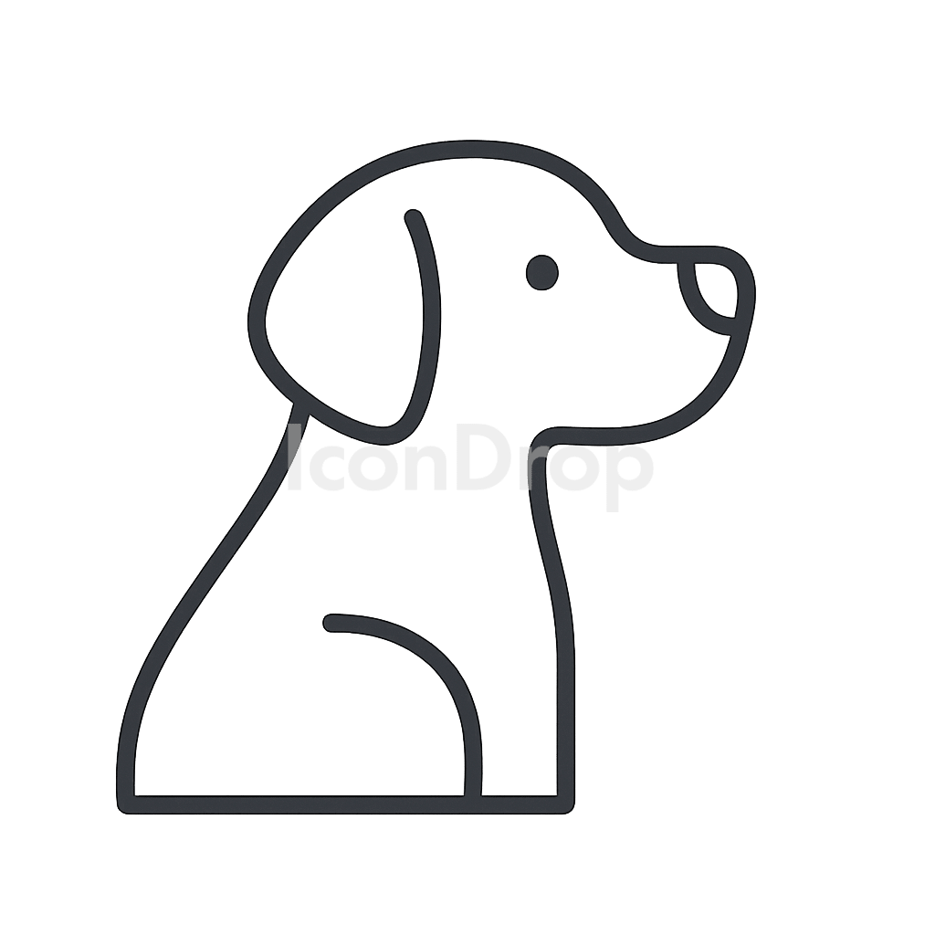 犬のアイコン アウトライン