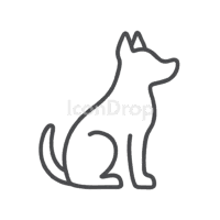 Dog Icon Silhouette Outline