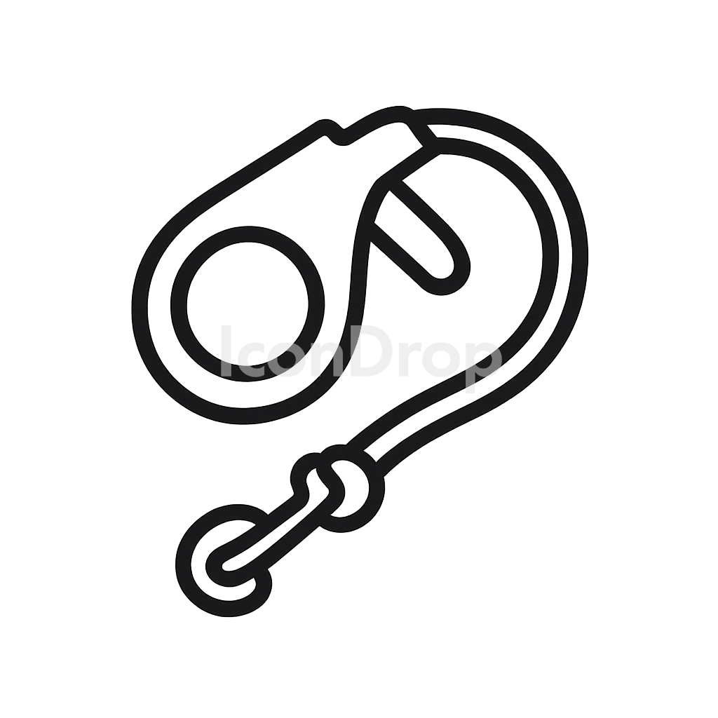 Dog Lead Icon Outline