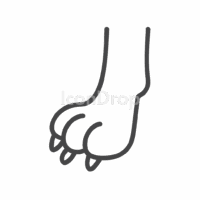 Dog Leg Icon Outline