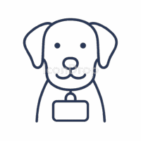 Dog Named Icon Outline