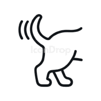 Dog Tail Icon Outline