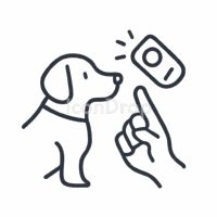 Dog Training Icon Outline