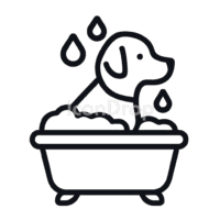Dog Wash Icon Outline
