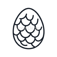 Dragon Egg Icon Outline