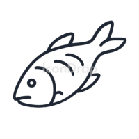 Dried Fish Icon Outline
