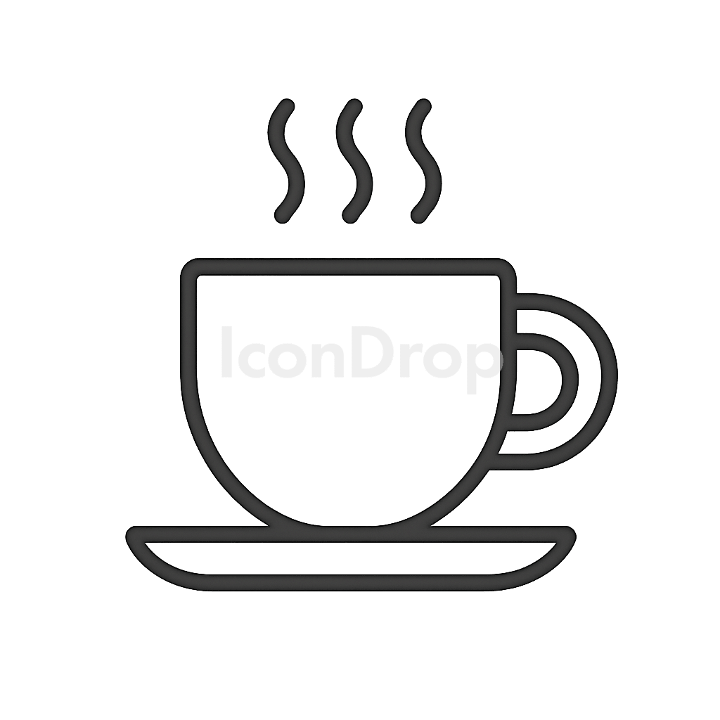 Drink Coffee Icon Outline