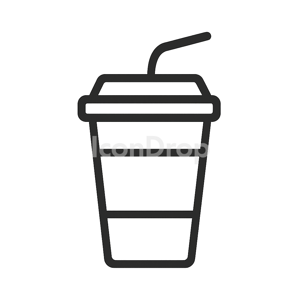 Drink Cup Icon Outline