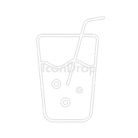 Drink Icon White Outline