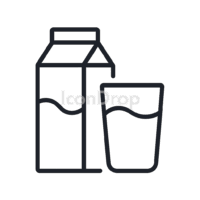 Drink Milk Icon Outline