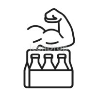 Drink Pecs Icon Outline