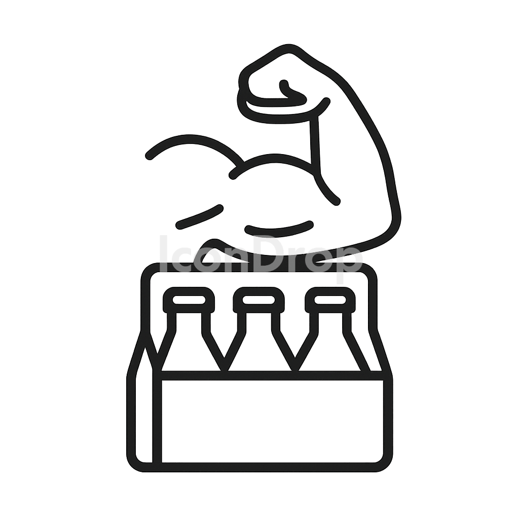 Drink Pecs Icon Outline