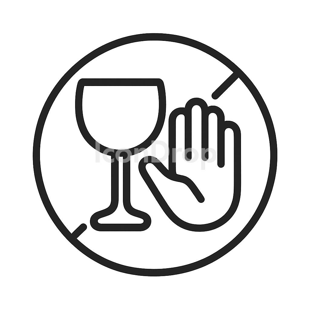 Drink Responsibly Icon Outline