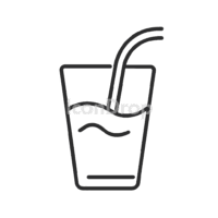 Drinking Water Icon Outline