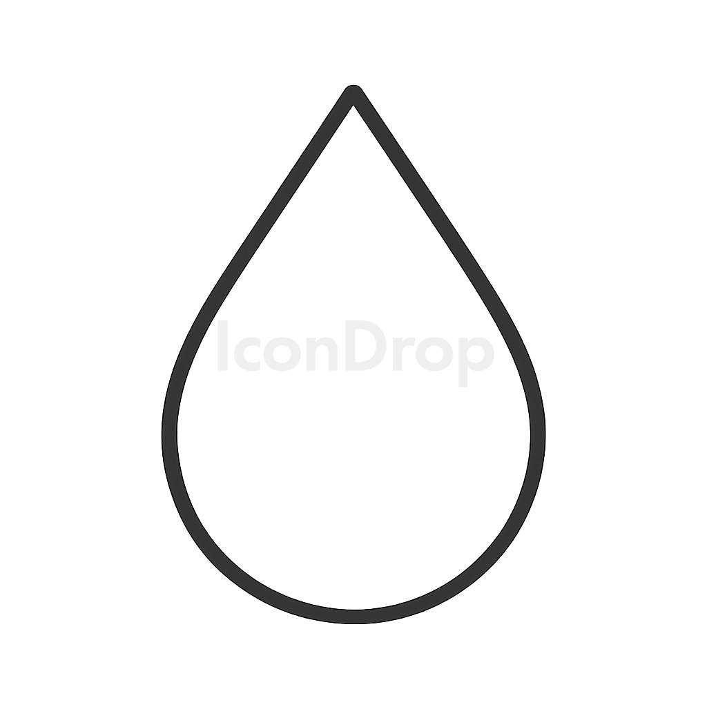 Drop Of Water Icon Outline
