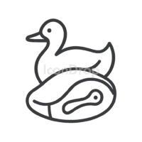 Duck Meat Icon Outline