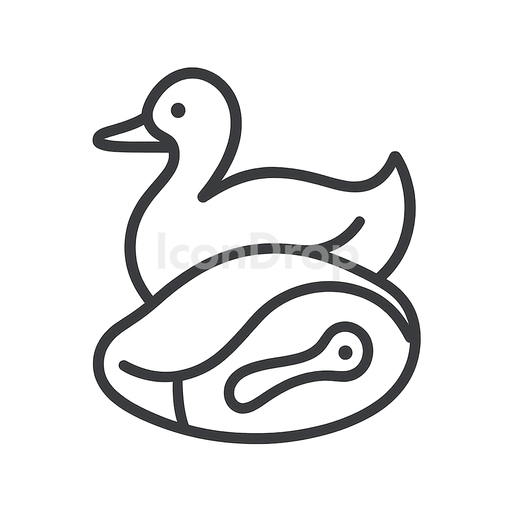 Duck Meat Icon Outline