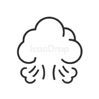 Dust Cloud Icon Outline