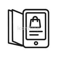 E Catalog Icon Outline