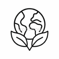 Earth Day Icon Outline