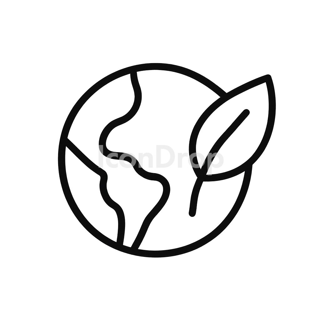 Earth Environment Icon Outline