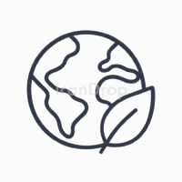 Earth Friendly Icon Outline
