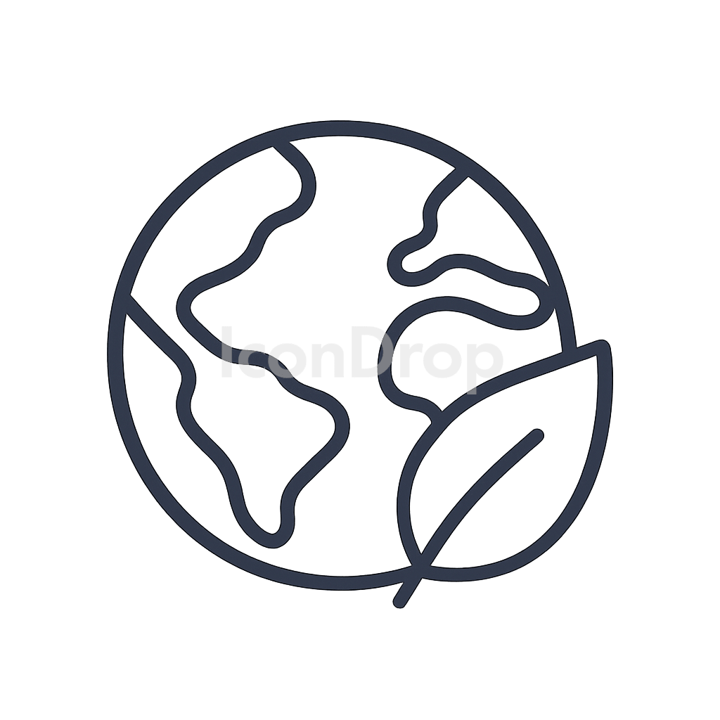 Earth Friendly Icon Outline
