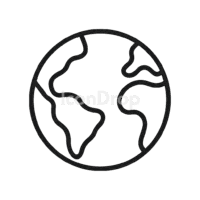 Earth Icon Outline